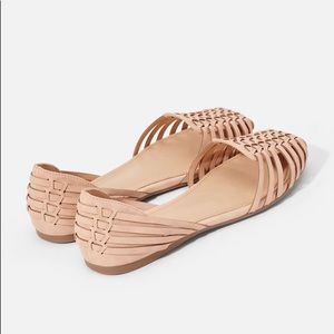 JustFab Woven Flats